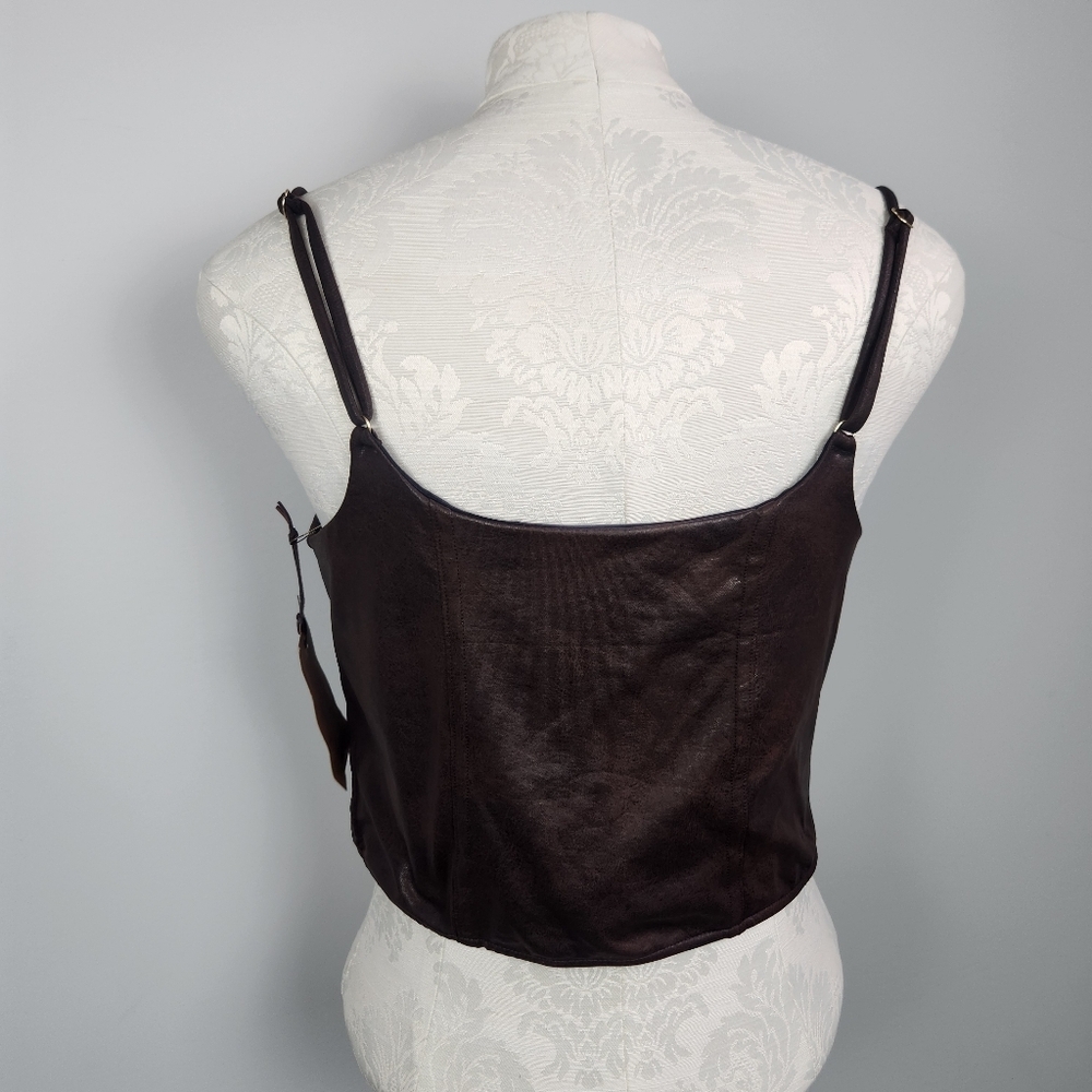 New Frankies Bikinis X Bella Hadid Ranch Corset Top Bikini Stretchy Size XL - Picture 7 of 13